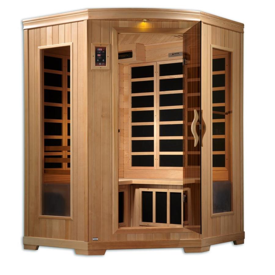 Better Life 77in H x 53in W x 53in D Hemlock Fir Wood Indoor Sauna