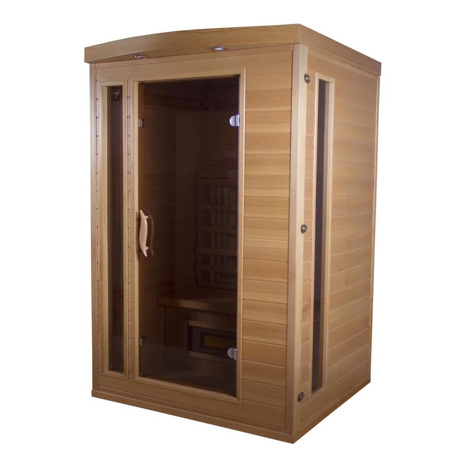 TheraSauna 75in H x 48in W x 42in D Hemlock Fir Wood Sauna at