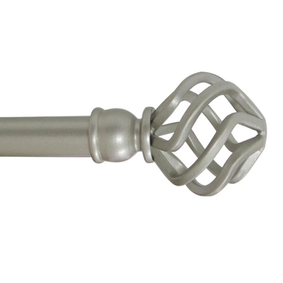 Style Selections 28 In To 48 Satin Nickel Steel Single Style Selections 28 In To 48 Satin Nickel Steel Single Curtain Rod