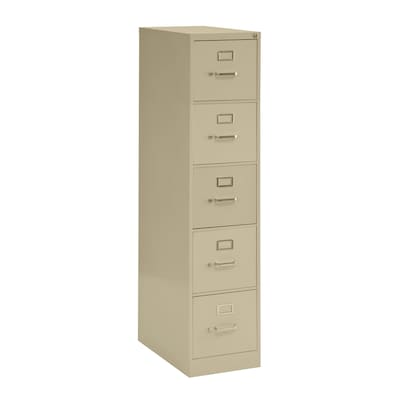 Edsal Sandusky Vertical Files Putty 5 Drawer File Cabinet At Lowes Com