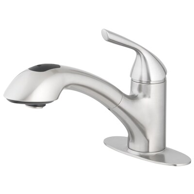 Home2o Stainless Steel 1 Handle Utility Faucet With With Pulldown