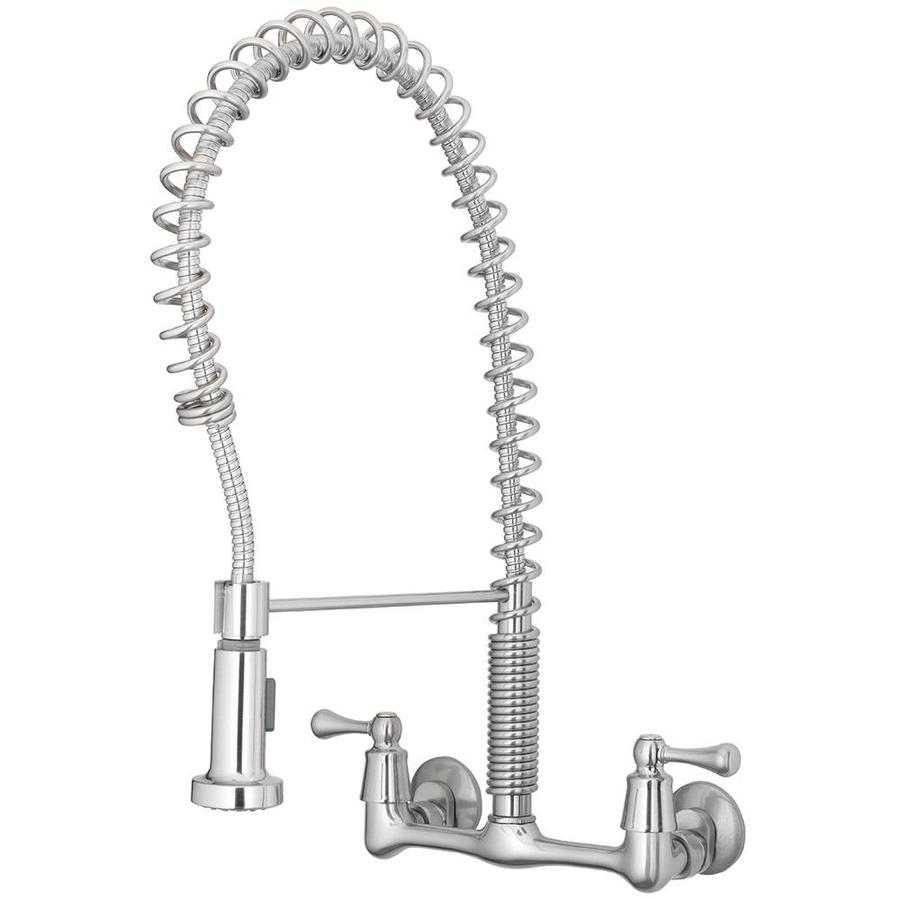 TOSCA Kitchen Faucets- Wall Mount Stainless Steel 2-Handle ...