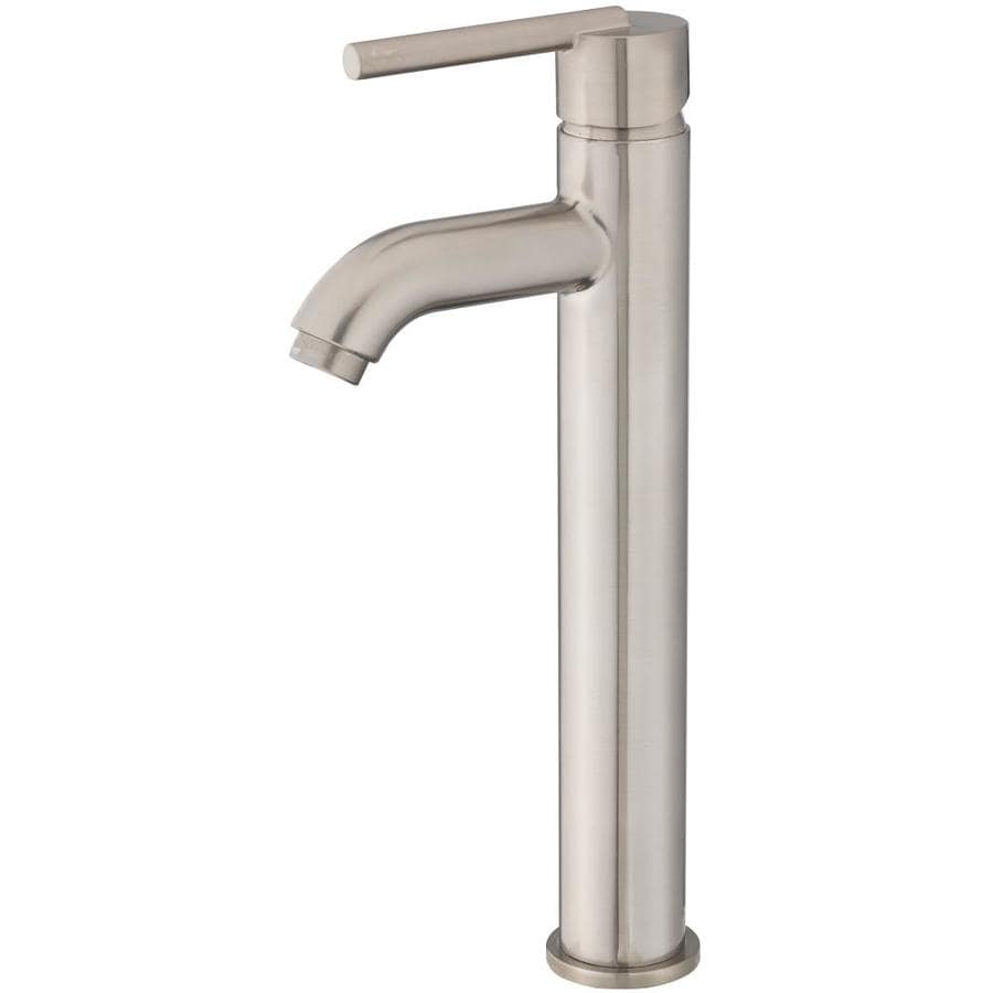 Jacuzzi Faucets Brushed Nickel 1-Handle Vessel Bathroom Sink Faucet at ...