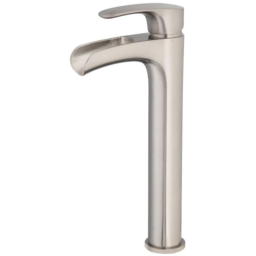 Jacuzzi Faucets Brushed Nickel 1-Handle Vessel Bathroom Sink Faucet at ...