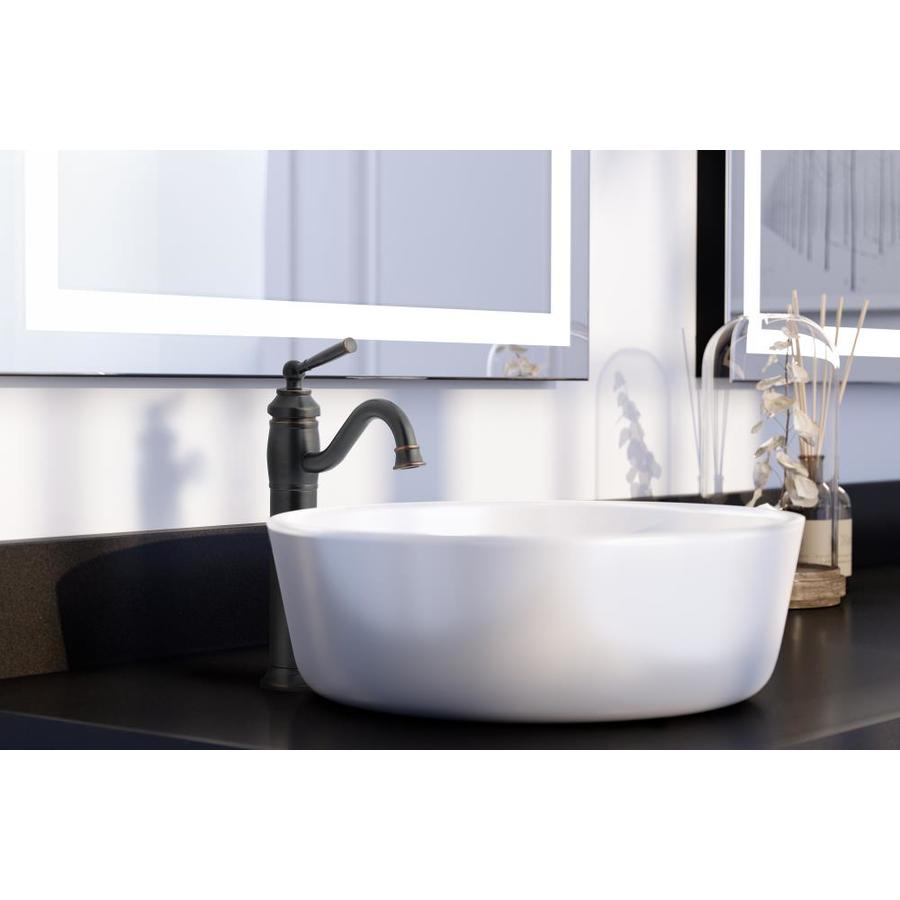 Jacuzzi Abri Oil Rubbed Bronze 1-handle Vessel WaterSense Bathroom Sink Faucet with Drain