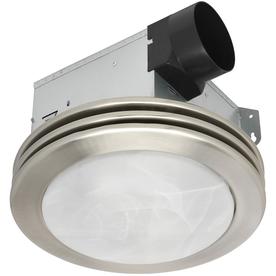 Utilitech 2-Sone 80-CFM Brushed Nickel Bathroom Fan *missing lens*