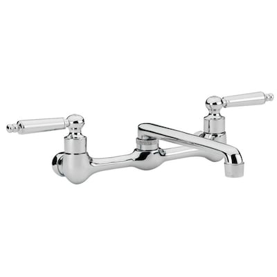 Aquasource Chrome 2 Handle Wall Mount Low Arc Commercial