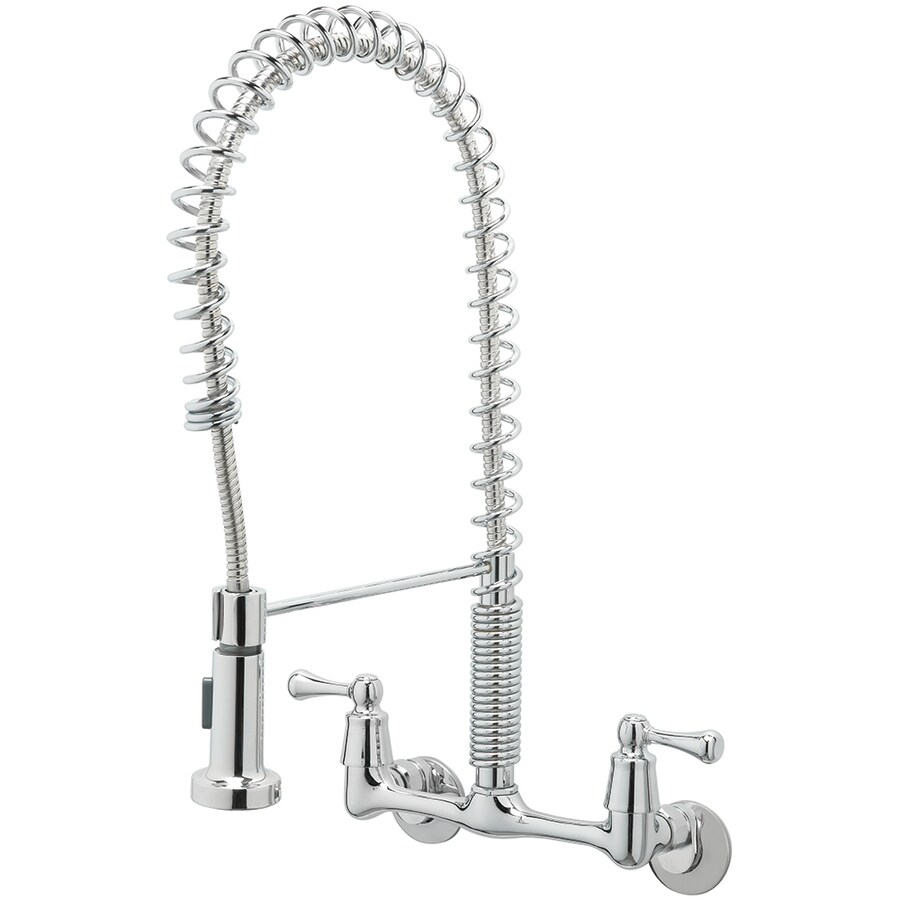 Tosca Nora Chrome 2 Handle Wall Mount Pre Rinse Commercial