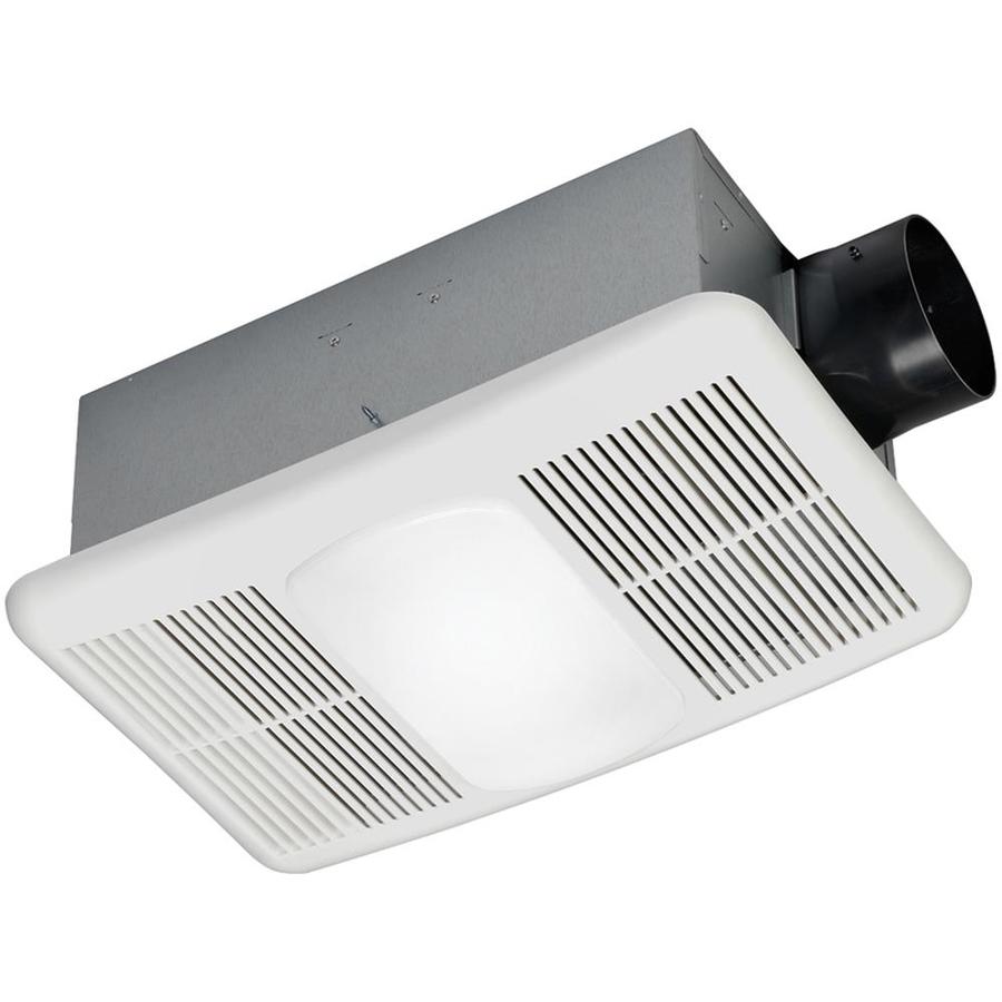 Utilitech Heater 1.5-Sone 80-CFM White Bathroom Fan and Heater in the ...