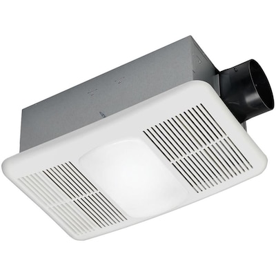 Utilitech Heater 1 5 Sone 80 Cfm White Bathroom Fan At Lowes Com