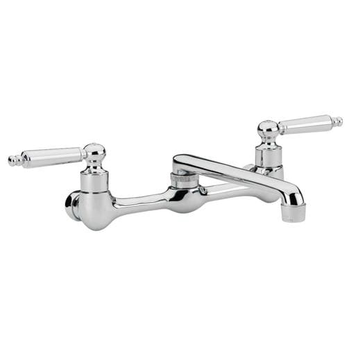 AquaSource Chrome 2-Handle Wall-Mount Low-Arc Handle ...