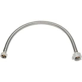 Toilet Faucet Supply Lines At Lowes Homewerks Worldwide 1 2 In Fip 12 Braided Stainless Steel Toilet Supply