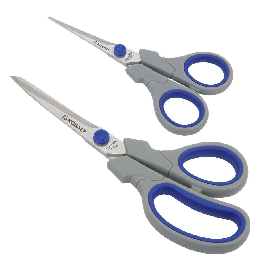 Kobalt 2-Pack Stainless Steel Scissors at Lowes.com