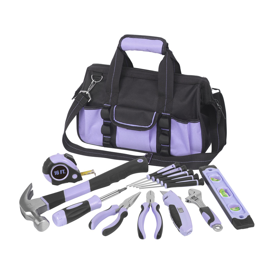 Purple Tool Set,223-Piece Tool Sets for Women,Tool Kit with 13