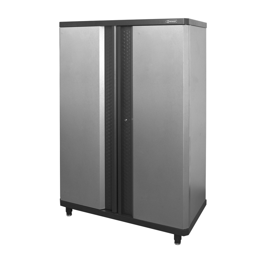 48 In W X 72 375 In H X 20 5 In D Steel Freestanding Or Wall Mounted Garage Cabinet