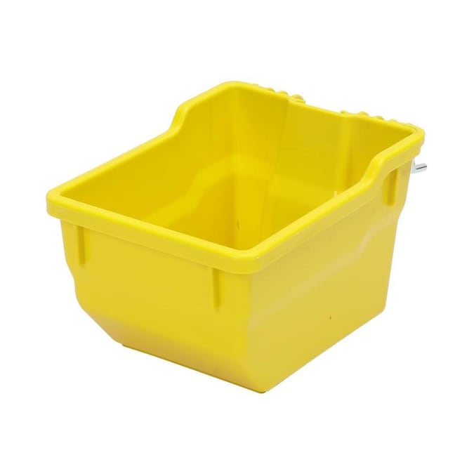 Blue Hawk 5.2in W x 4.33in H x 6.69in D Yellow Plastic Bin in the Storage Bins & Baskets
