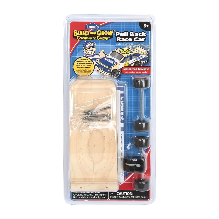 Build and Grow Kid's Pull Back Race Car Project Kit at 