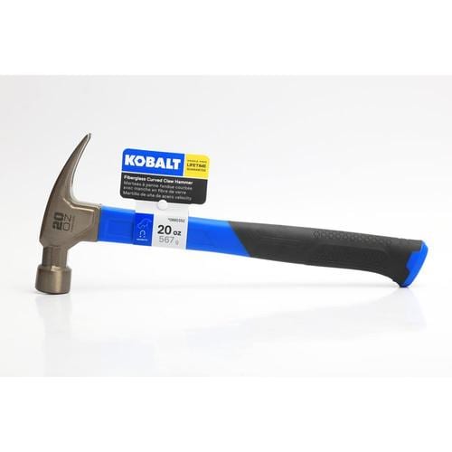 Kobalt 20 oz. Smoothed Face Steel Head Fiberglass Claw Hammer at