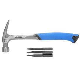 Kobalt 20-oz Smooth Face Steel Head Steel Claw Hammer