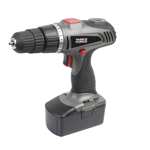 Task Force 18-Volt 3/8-in Cordless Drill with 2 Batteries in the Drills ...