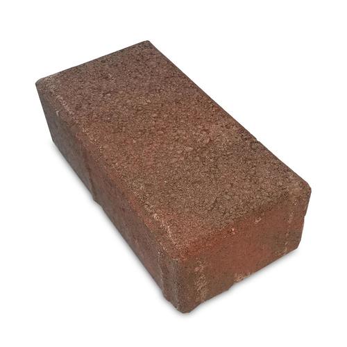 holland 4 in x 8 in red charcoal concrete paver