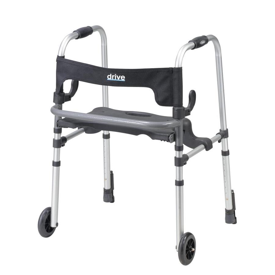 Drive Medical Clever Lite LS Walker Rollator With Seat And Push Down ...