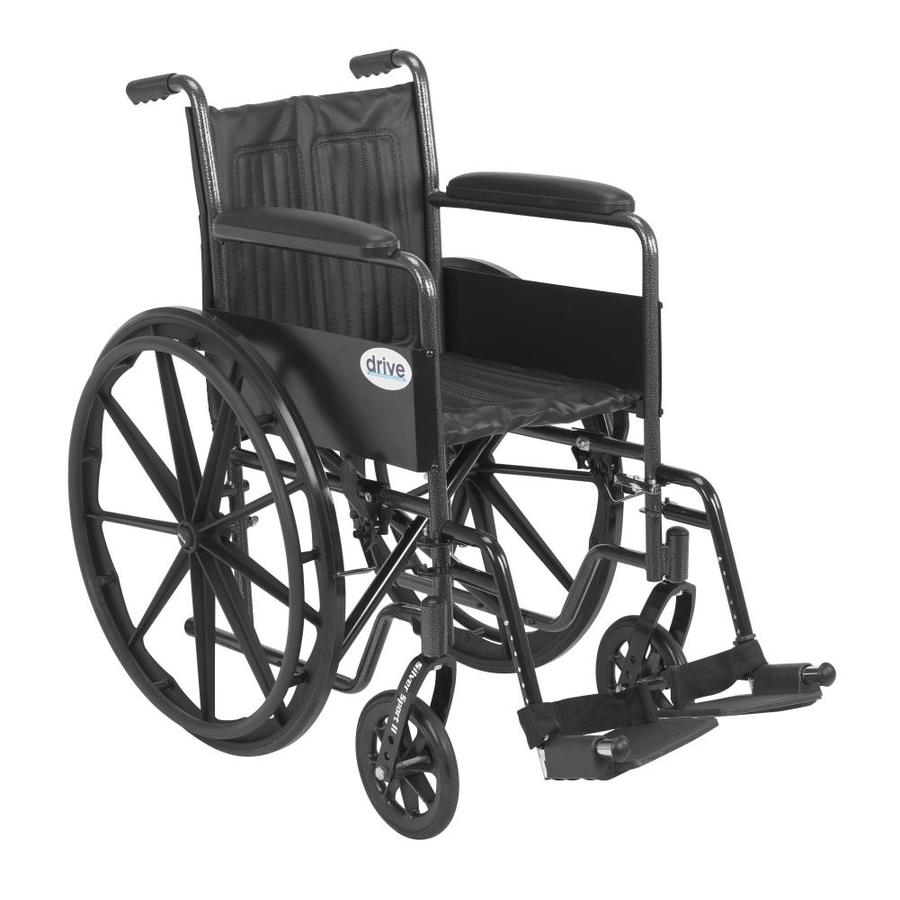 Drive Medical Silver Sport 2 Wheelchair, Non Removable Fixed Arms ...