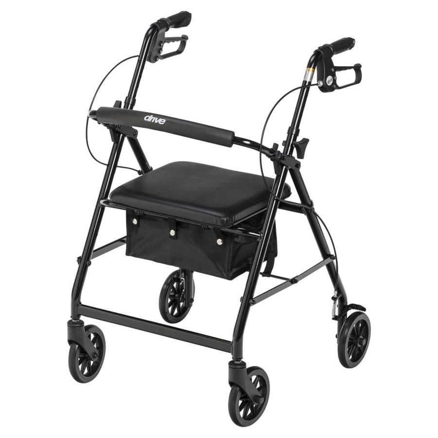 Drive Medical Rollator Rolling Walker with 6-in Wheels, Fold Up ...