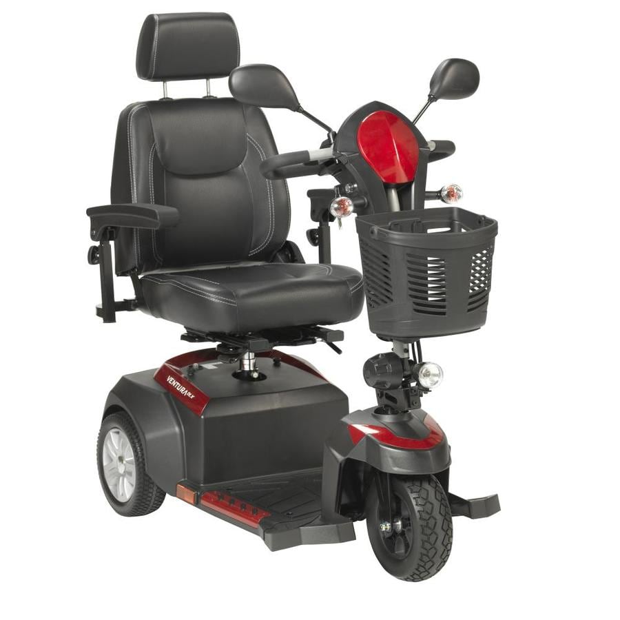 Drive Medical Ventura Power Mobility Scooter, 3 Wheel, 20-in Captains Seat