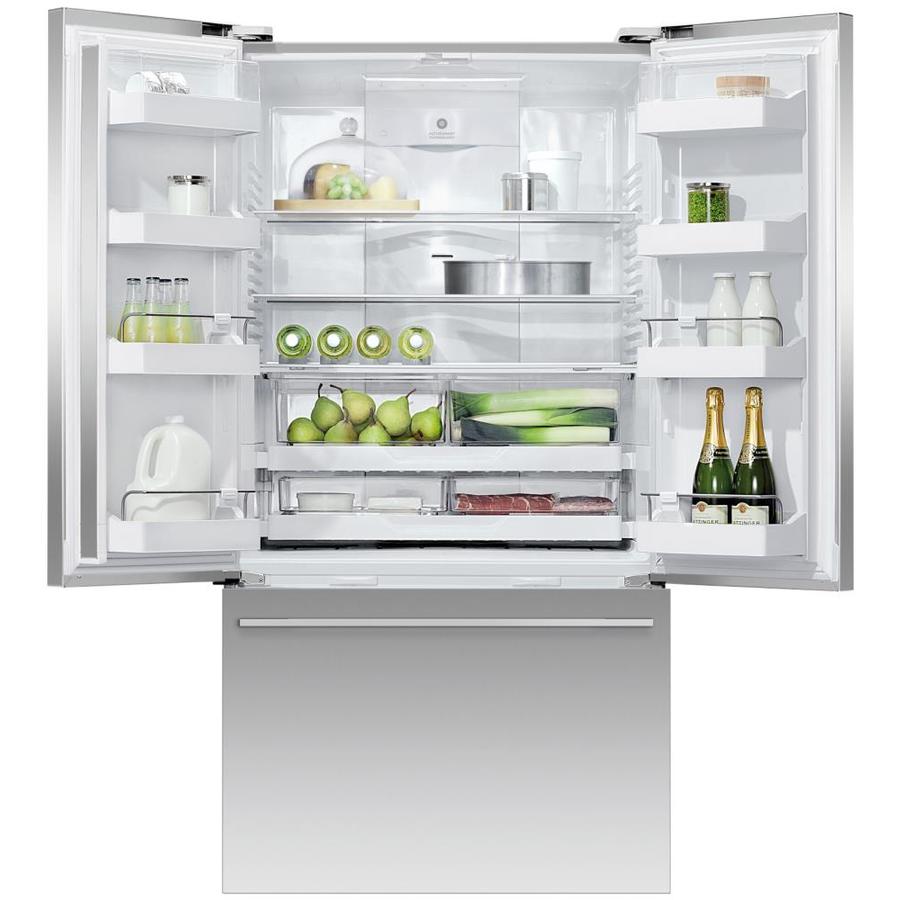 Fisher & Paykel 20.1-cu ft Counter-Depth French Door Refrigerator ...