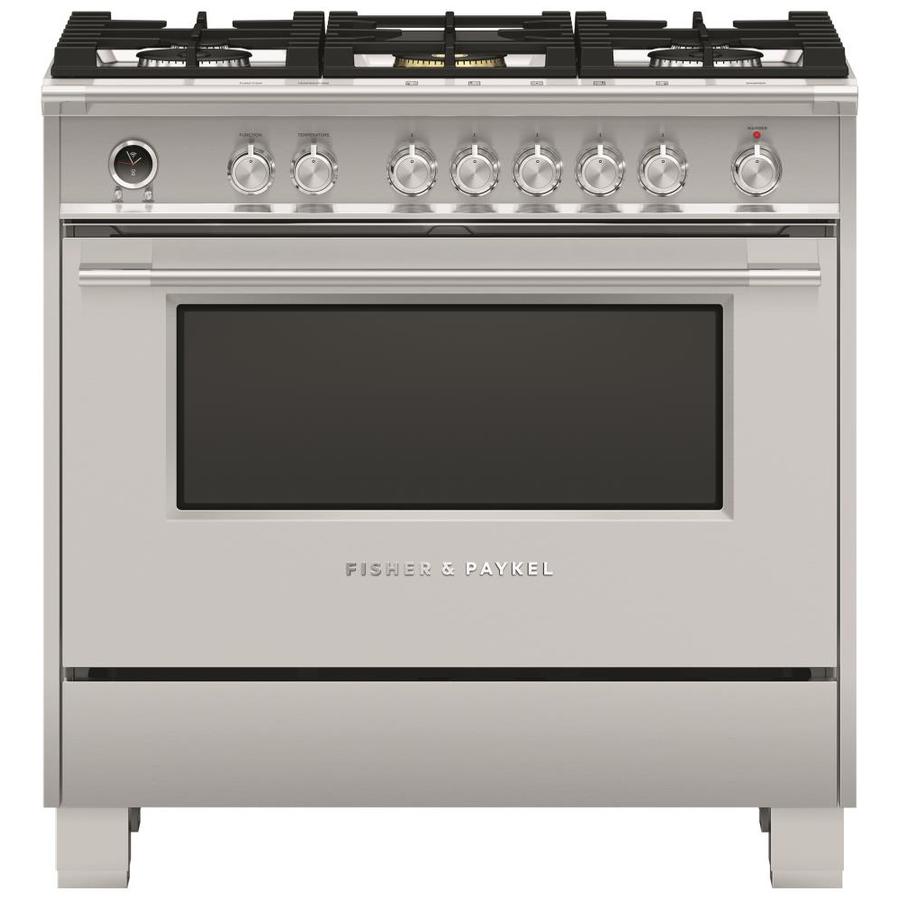 Fisher & Paykel Classic Dual Fuel 36-in Standard 5 Burners Self 