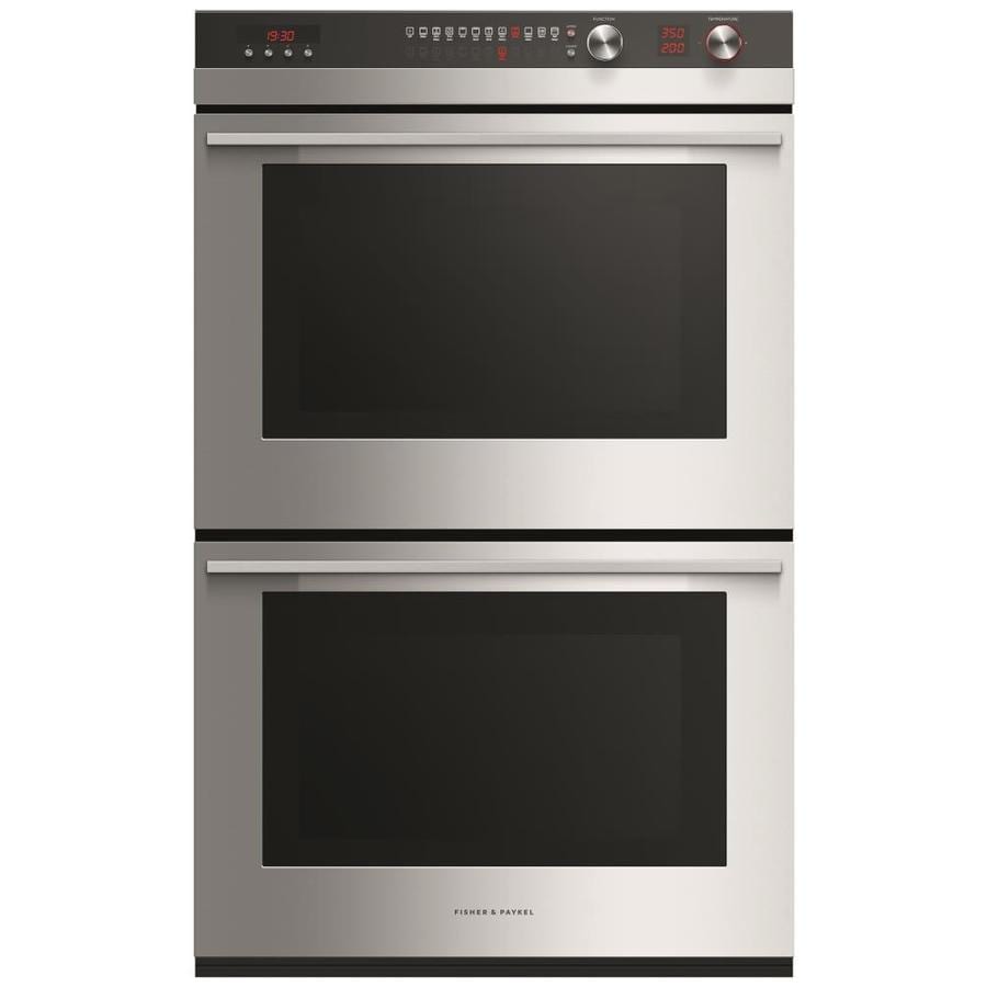 Fisher & Paykel Self-cleaning True Convection Double Electric Wall Oven ...