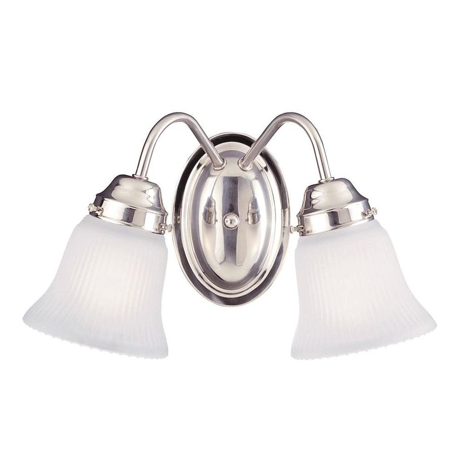 Shop Shandy 2-Light 7-in Satin Nickel Vanity Light at Lowes.com