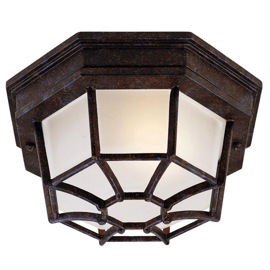 9 In W Rustic Bronze Outdoor Flush Mount Light At Com 9 In W Rustic Bronze Outdoor Flush Mount Light