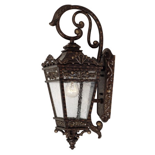 21.5-in H New Tortoise Shell Outdoor Wall Light at Lowes.com