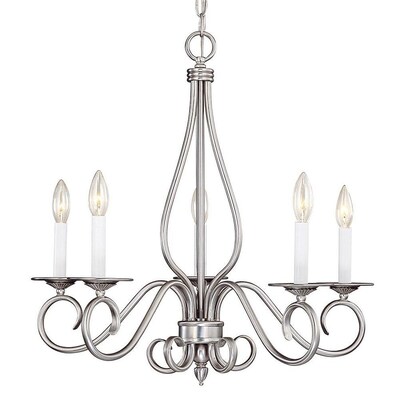 Shandy 5-Light Pewter Traditional Chandelier Shandy 5-Light Pewter Traditional Chandelier