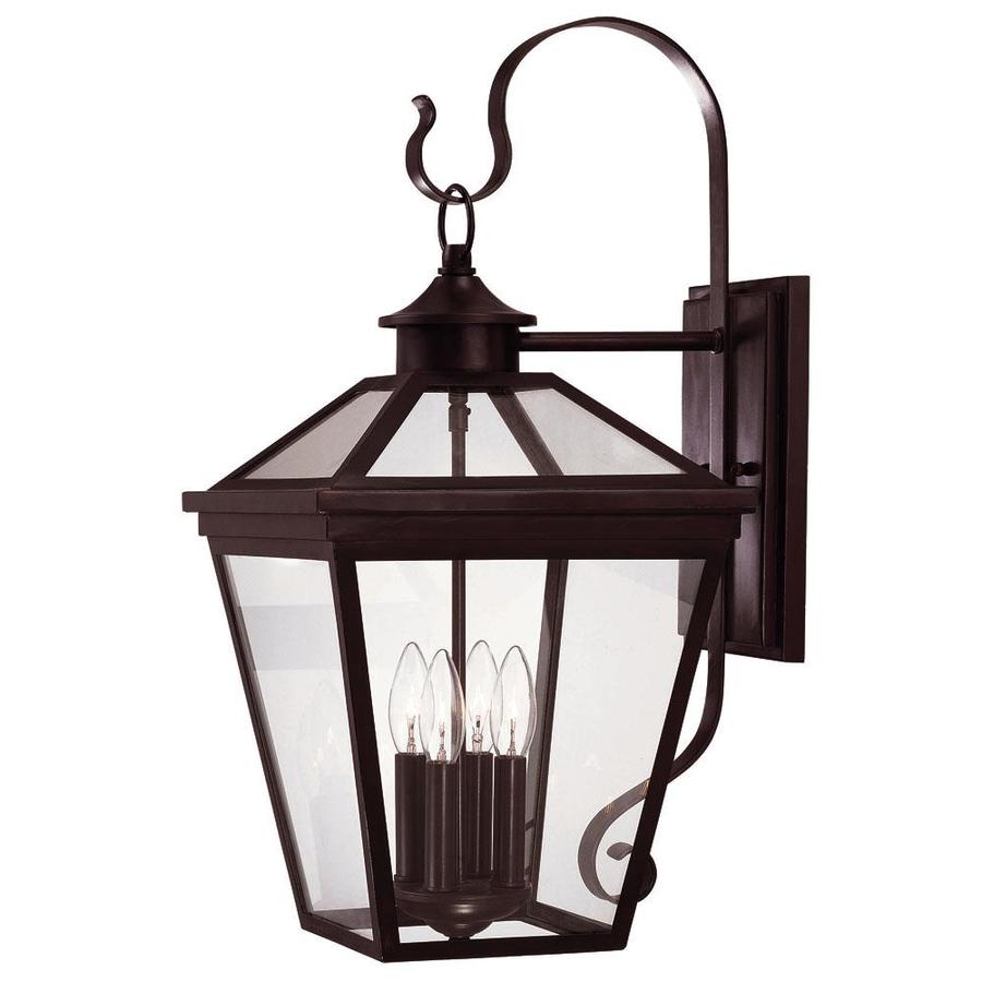 Shop 25.5-in H English Bronze Outdoor Wall Light at Lowes.com
