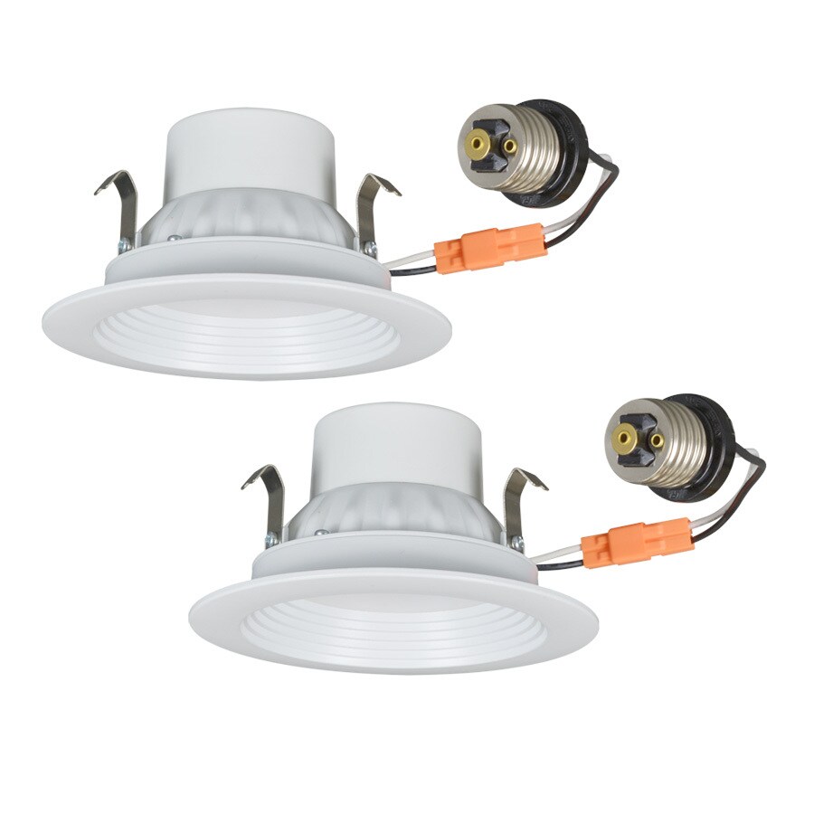 Utilitech Pro 2 Pack 50 Watt Equivalent White Dimmable Led Utilitech Pro 2 Pack 50 Watt Equivalent White Dimmable Led Recessed Retrofit Downlights
