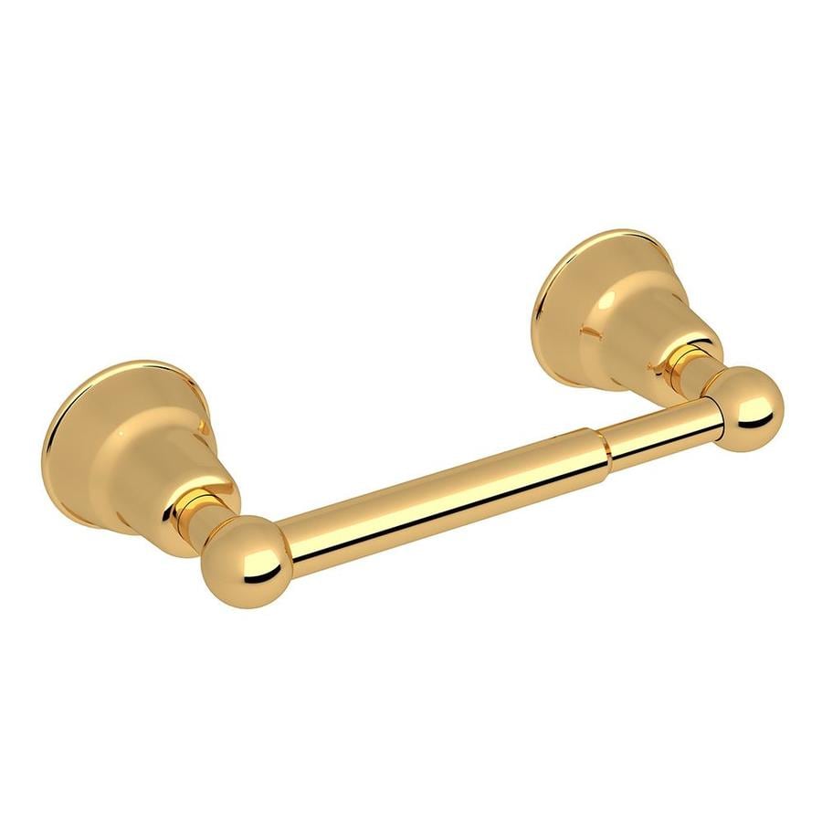 Rohl Country Bath Inca Brass Wall Mount Spring Loaded Toilet Paper   824438106451 