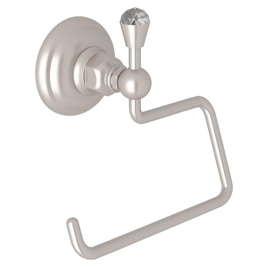 Rohl Country Bath Satin Nickel Single Post With Arm Toilet Paper   824438130142 