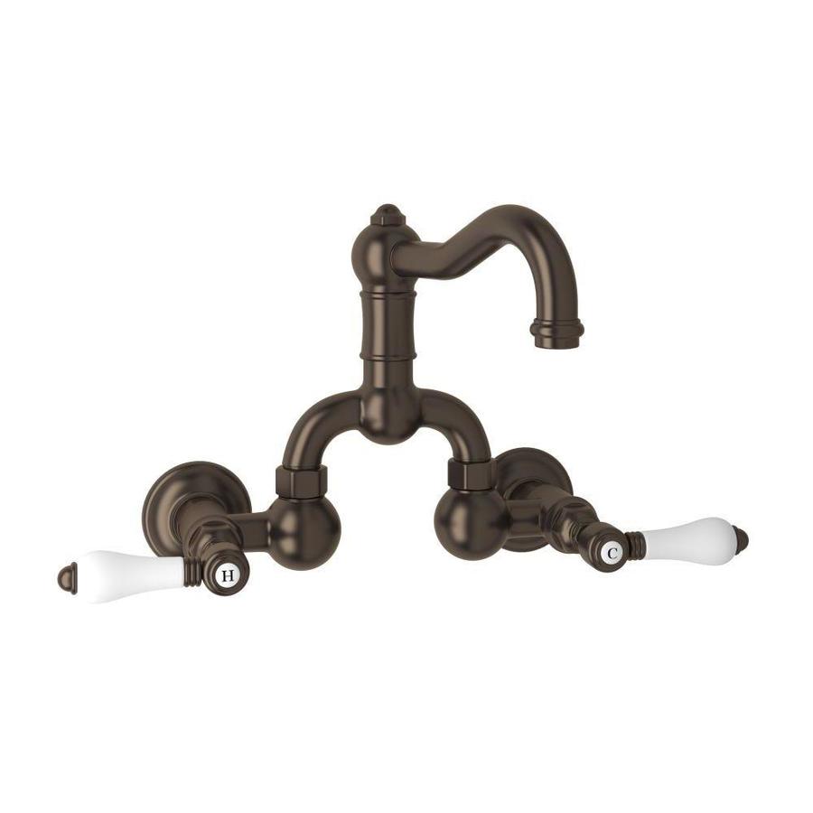 Rohl Country Bath Tuscan Brass 2Handle Widespread Bathroom Sink Faucet