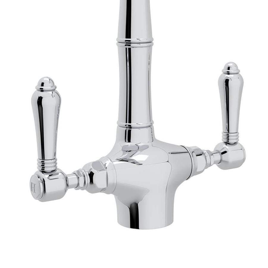 Rohl Country Kitchen Polished Chrome 2-Handle Deck Mount ...