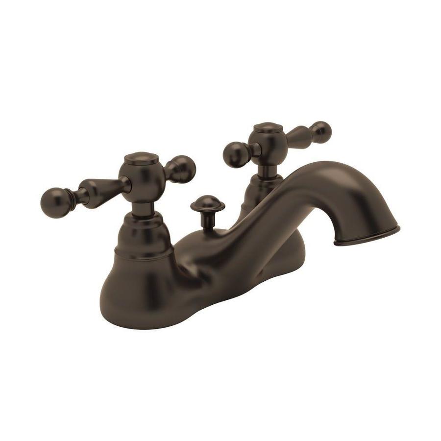 Rohl Country Bath Tuscan Brass 2-Handle 4-in Centerset Bathroom Sink ...