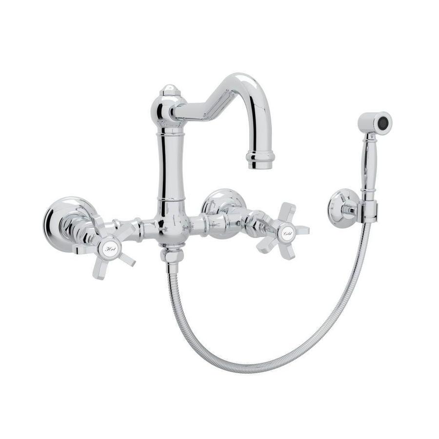 Rohl Country Kitchen Polished Chrome 2-Handle Wall Mount ...