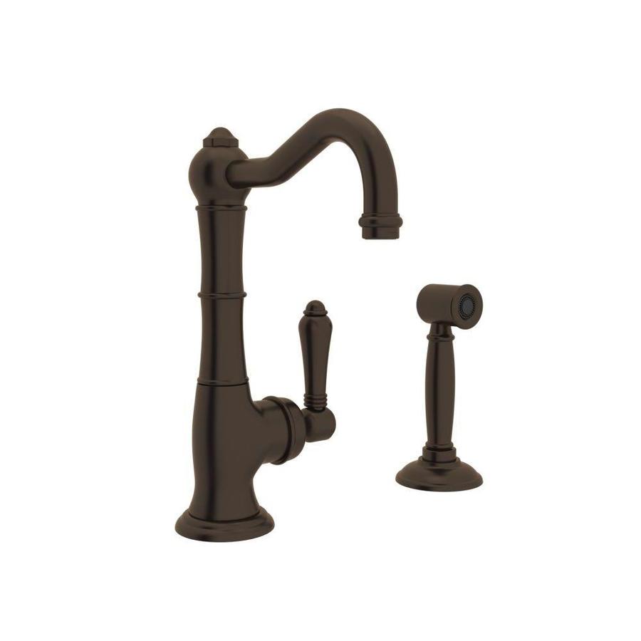 Rohl Country Kitchen Tuscan Brass 1Handle Deck Mount Higharc Kitchen