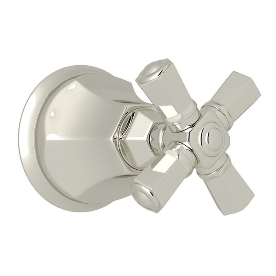 Rohl Polished Nickel Cross Shower Handle in the Shower Faucet Handles