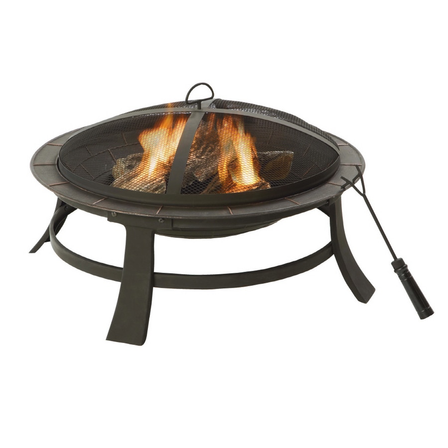 Garden Treasures Steel Fire Pit At Lowes Com