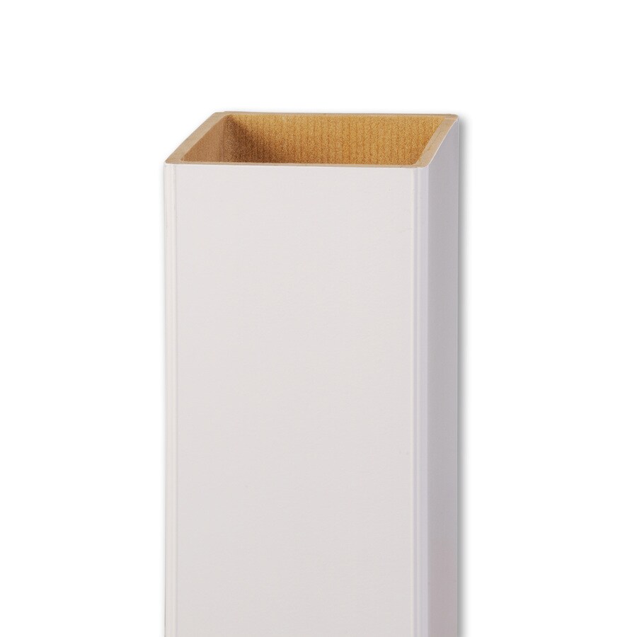 AZEK White Composite Deck Post Sleeve 5in; Actual 5in x 54