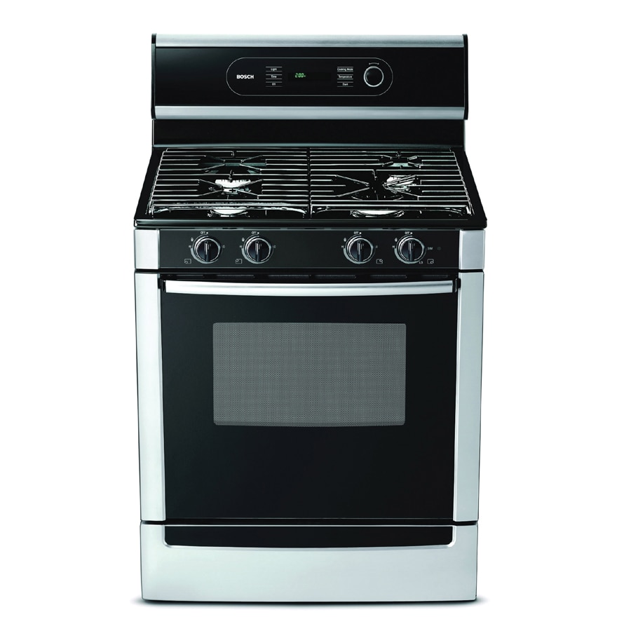 Bosch 30-Inch Freestanding Gas Range (Color: Stainless) at Lowes.com