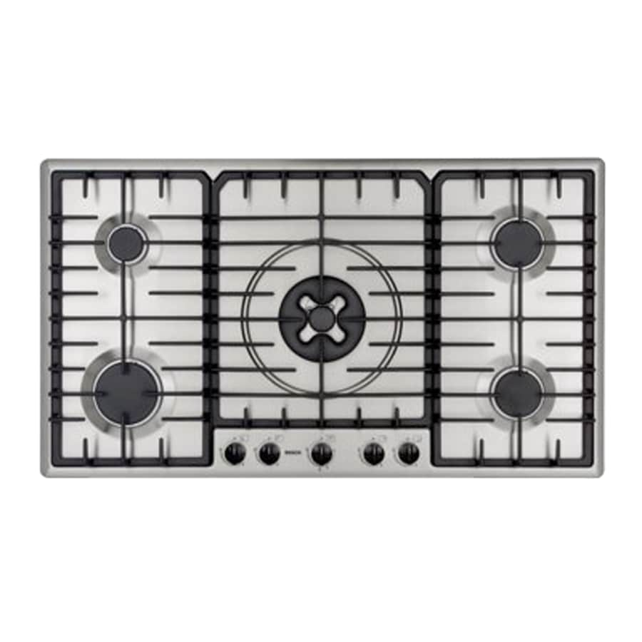 Bosch 36 Inch Gas Cooktop Color Stainless At Lowes Com